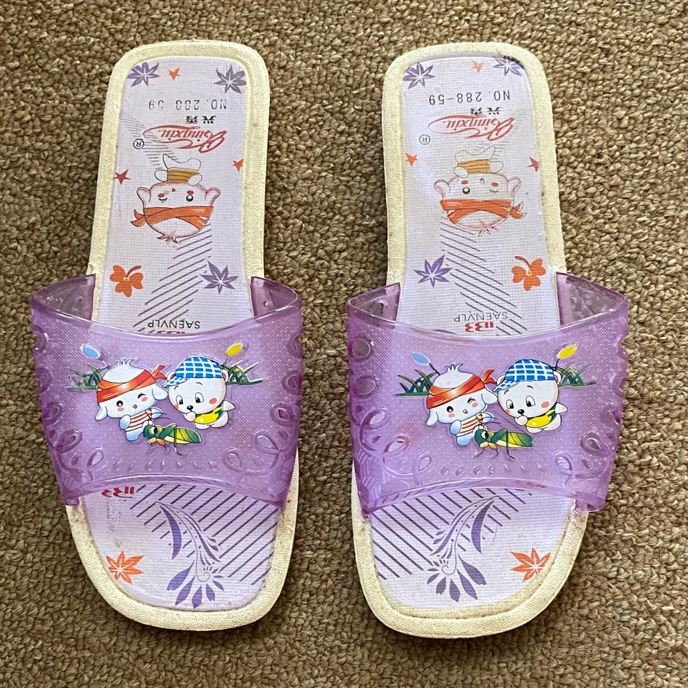 Purple SARNVLP Slide Sandals